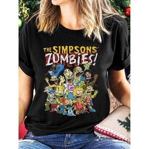 The Simpsons Zombie  Style T-Shirt
